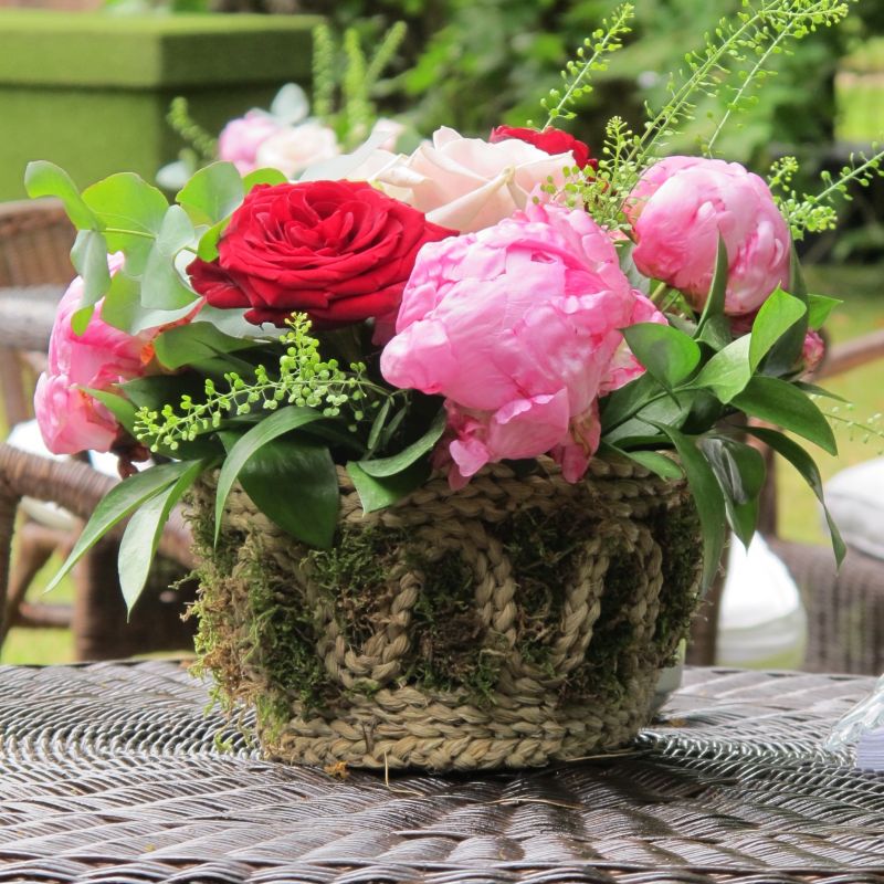 Centro de Flor en cesta