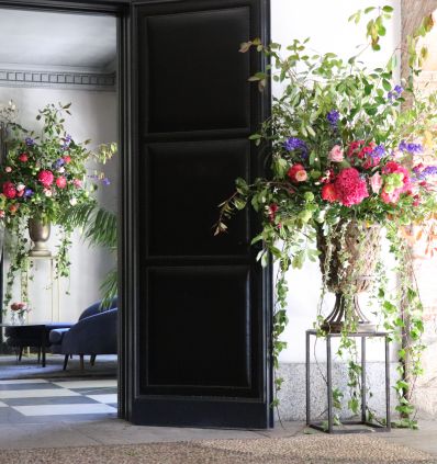 Copa Grande con Flores 