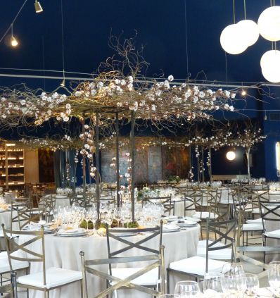 Pergola  con Salix  y algodon