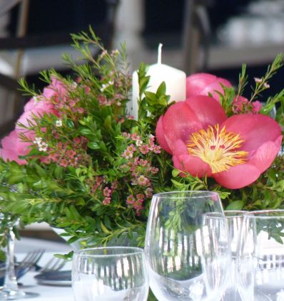 Copa de Cristal con flor