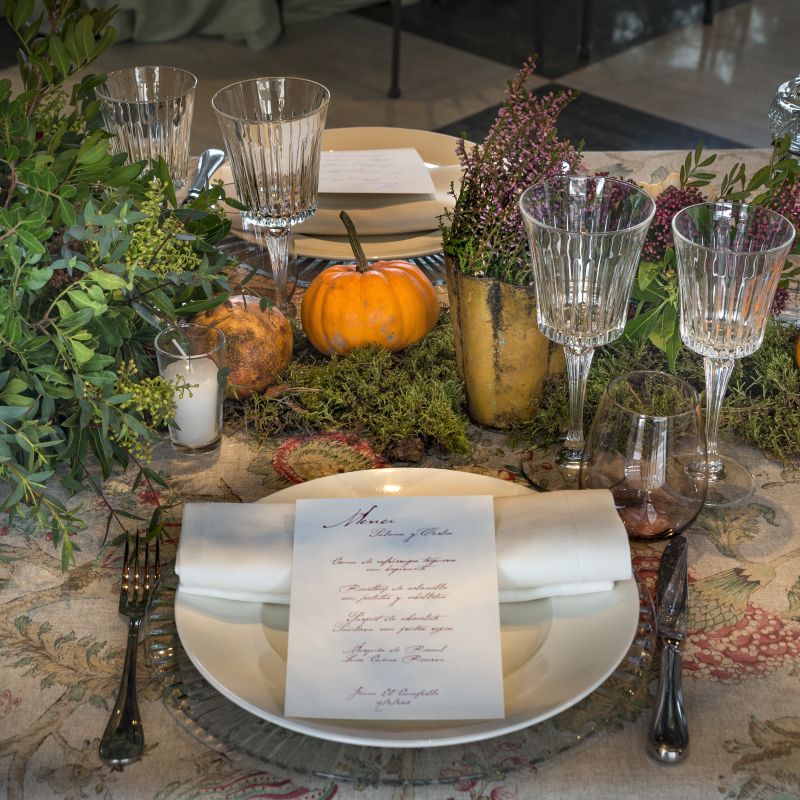 Mesa Otoñal de novios