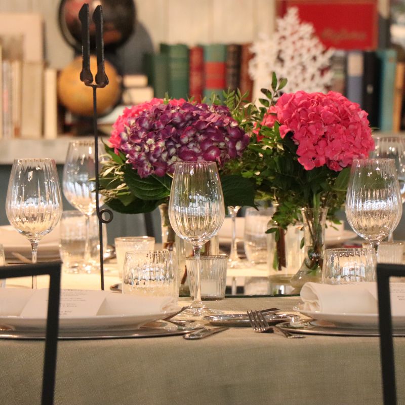 Botes con Hortensias