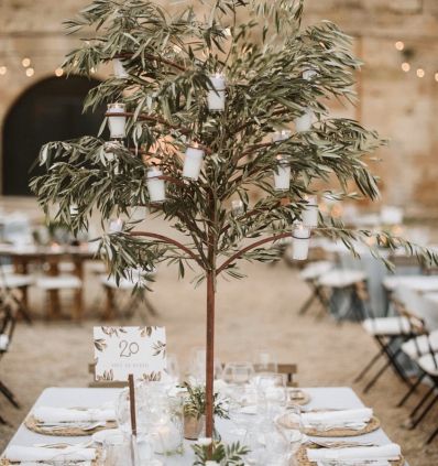 Candelabro arbol con Olivo