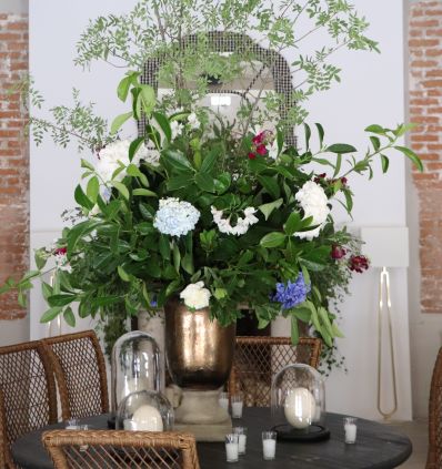 Centro de flor grande