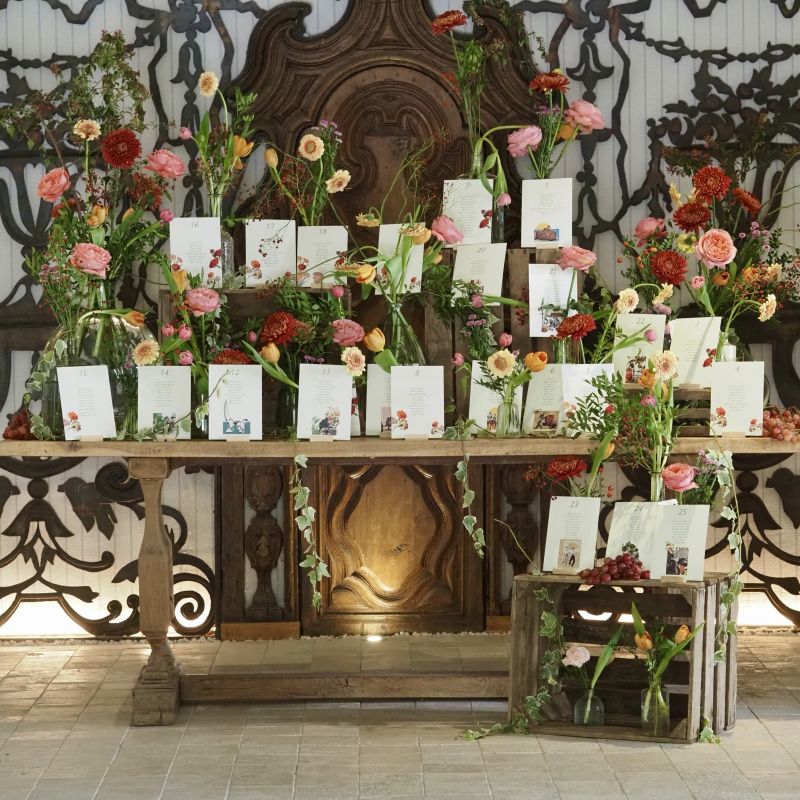Seating plan violeteros y flores